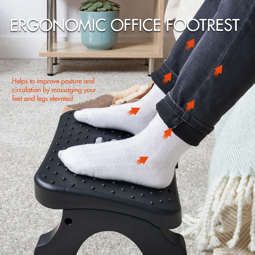 Footrest Under Desk - Reposapiés ergonómico debajo del escritorio con