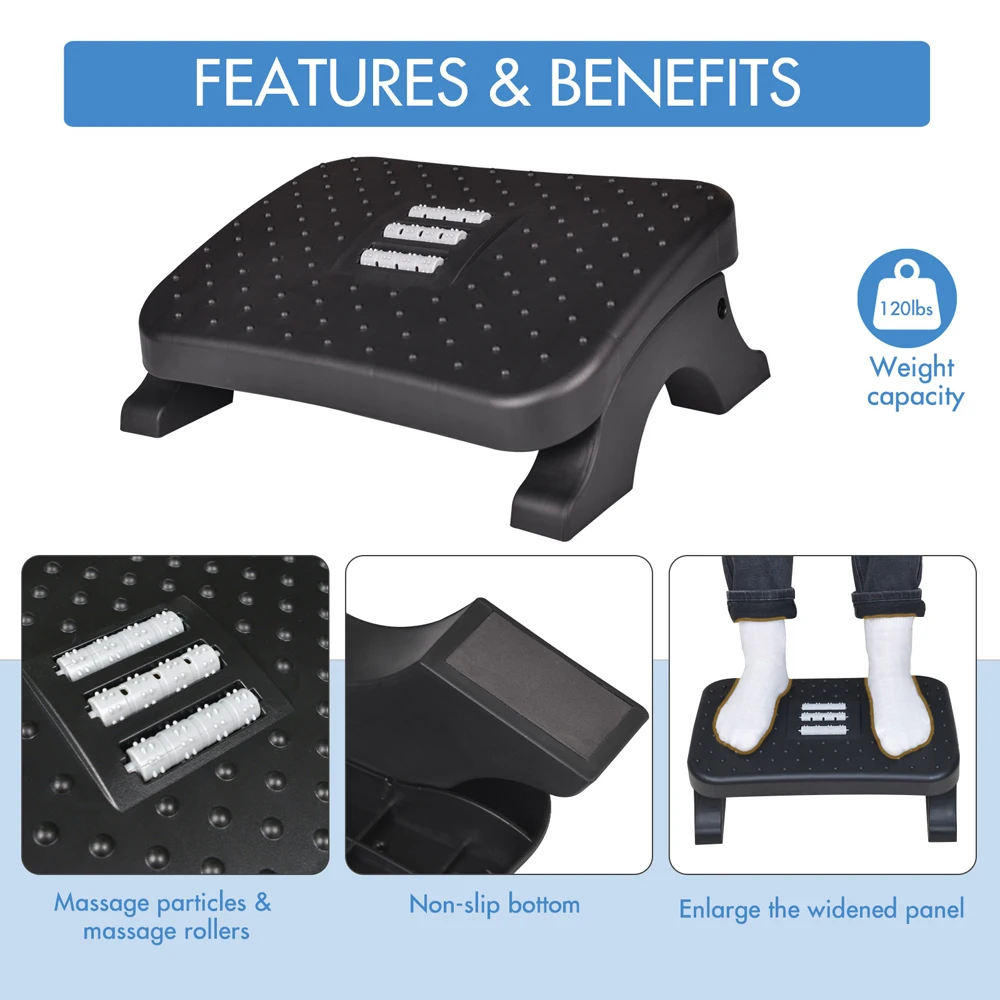 Reposapiés ergonómico debajo d - Footrest Under Desk reseña y precio