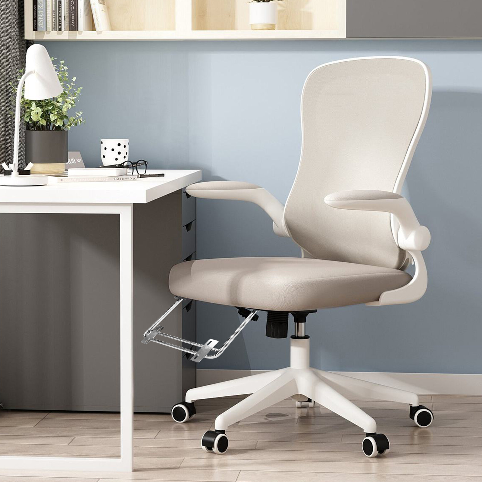 2 piezas de reposapiés ajustab - Footrest Under Desk reseña y precio