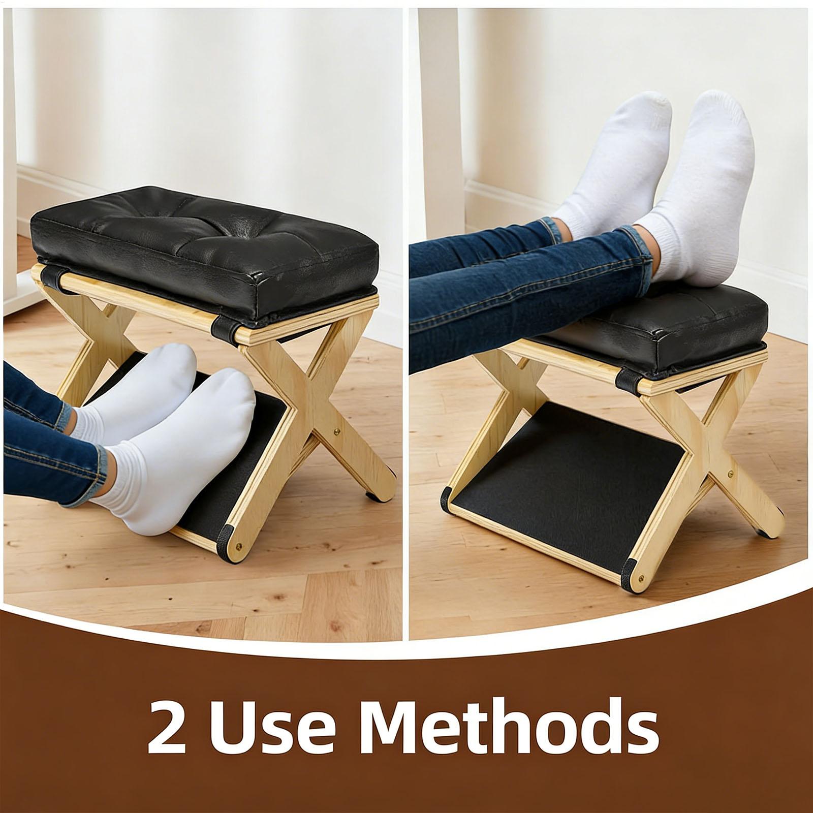 Reposapiés de Madera de Doble  - Footrest Under Desk reseña y precio
