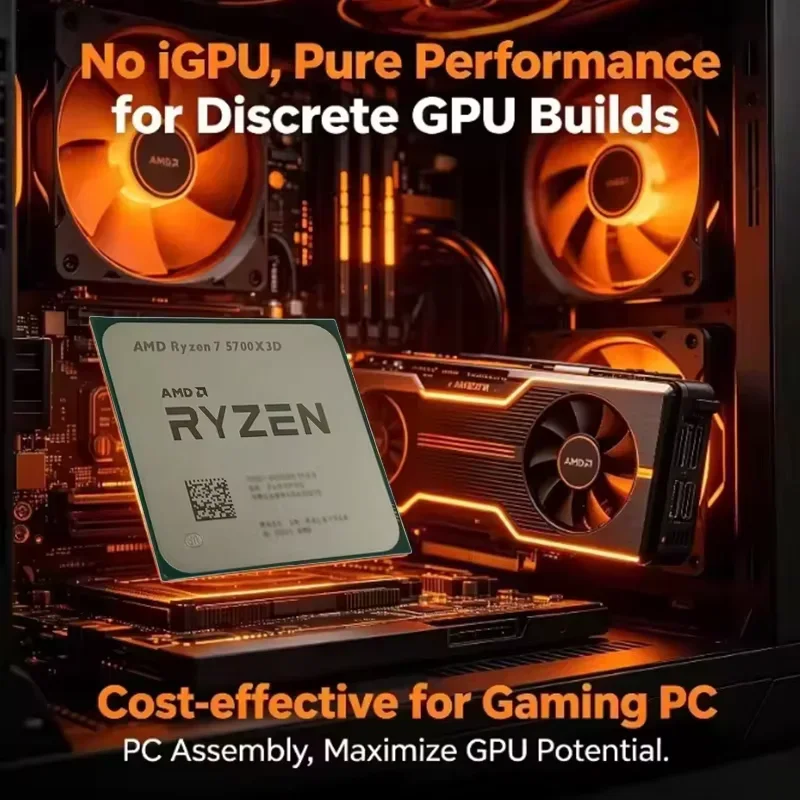 CPU AMD Ryzen 7 5700X3D R7 570 - Esports Gaming Pc Build reseña y precio